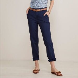 Kirrin Finch Windsor Chino Pants Navy Blue Plus Size 20 Minimalist Office Cotton